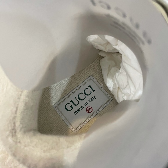 Gucci Ultrapace White/ Blue/Silver Sz 7.5 592348-02JM0-9089 - Picture 5 of 11